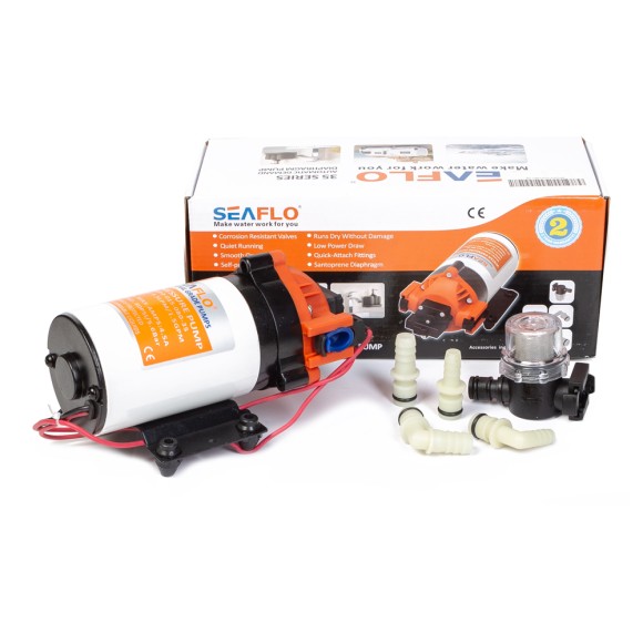 Помпа водоподающая SeaFlo мембранная, 24V 5.5 л/мин, 5.5 BAR