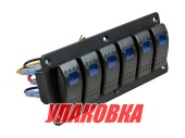 Панель бортового питания 6 переключателей (упаковка из 4 шт.)