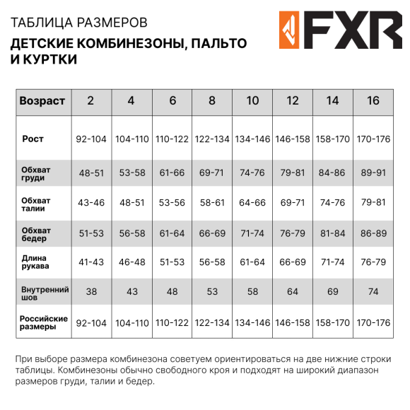 Детский комбинезон FXR Helium с утеплителем Black/Blue Fade, 4