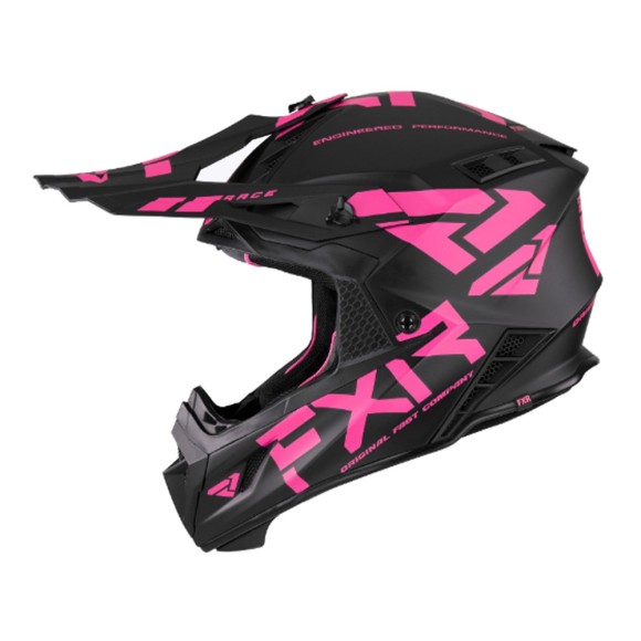 Шлем FXR Helium Race Div Black/Electric Pink, XS Шлем FXR Helium Race Div Black/Electric Pink, XS