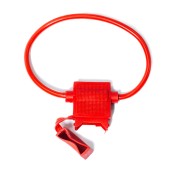 Держатель для предохранителя типа ATC на проводе SUNFINE, красный