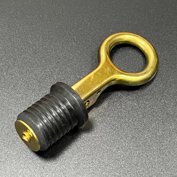 Пробка сливная 22-25 мм (защелка) латунь (WUHU)