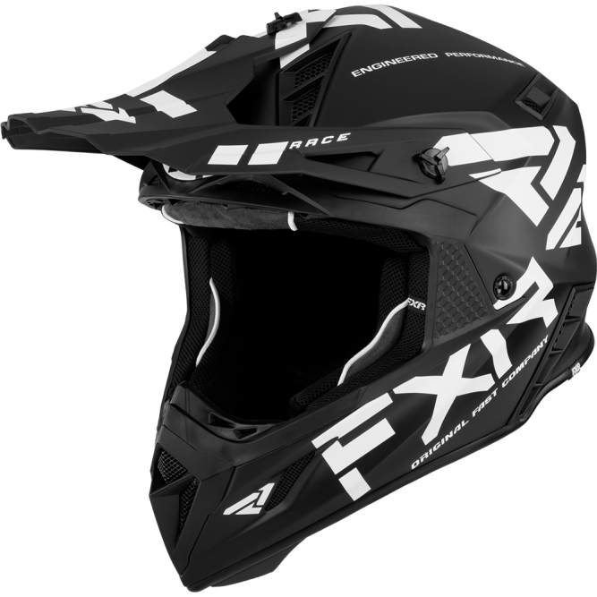 Шлем FXR Helium Race Div Black/White, M