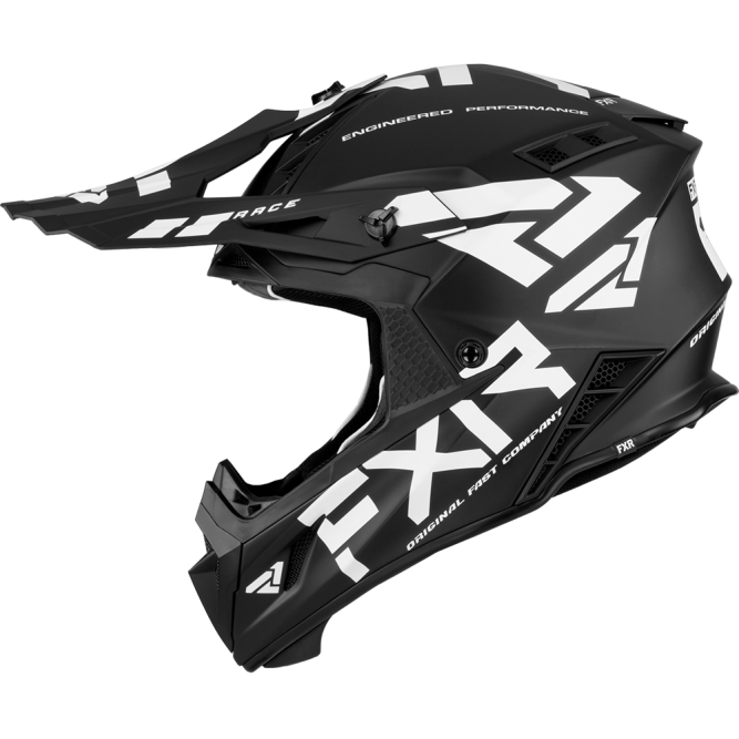 Шлем FXR Helium Race Div Black/White, M
