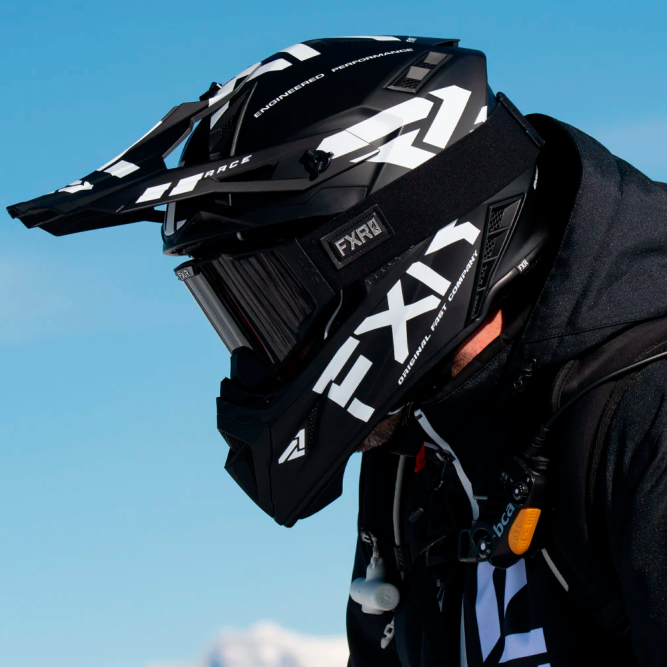 Шлем FXR Helium Race Div Black/White, M
