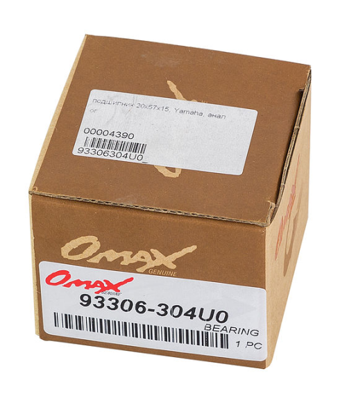 Подшипник 20х57х15, Yamaha, Omax Подшипник 20х57х15, Yamaha, Omax