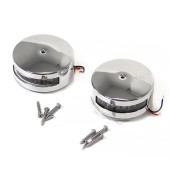 Огни бортовые светодиодные 76х33 мм, нержавеющая сталь