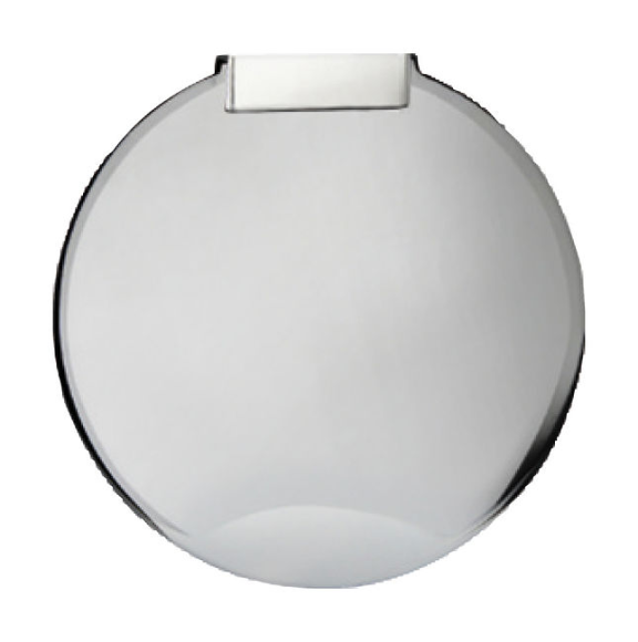 Короб с быстроразъемным штуцером, круглый, хромированный