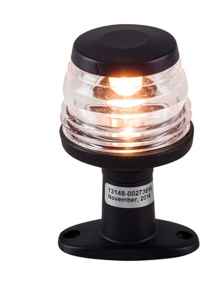 Огонь топовый на стойке 4", черный, пластиковый, 12 В, 10 Вт, Ba15d Огонь топовый на стойке 4", черный, пластиковый, 12 В, 10 Вт, Ba15d