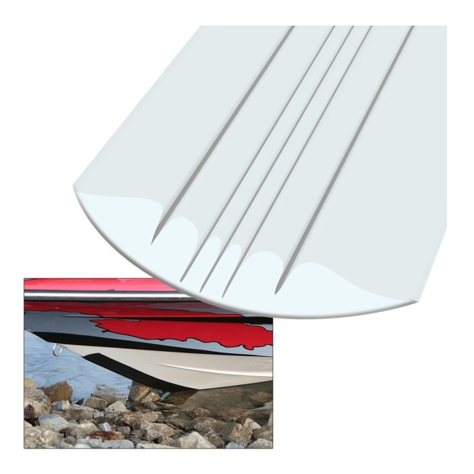 Защита киля KeelGuard, 1.5 м белый