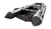 Лодка РИБ (RIB) RiverBoats RB 430, черно-серый, накладка на рундук, утка, корпус графит