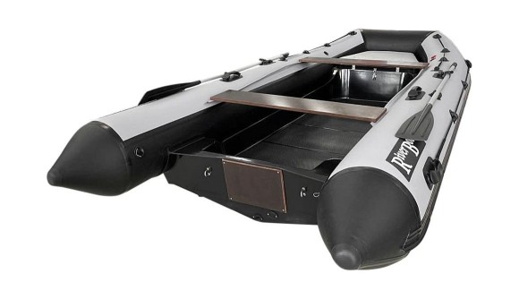Лодка РИБ (RIB) RiverBoats RB 430, черно-серый, накладка на рундук, утка, корпус графит Лодка РИБ (RIB) RiverBoats RB 430, черно-серый, накладка на рундук, утка, корпус графит