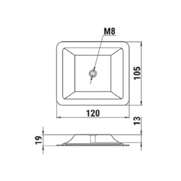 Крепление на баллон НЛ под М8 Крепление на баллон НЛ под М8