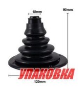 Уплотнитель для тросов управления черный, D120 мм, Marine Rocket (упаковка из 20 шт.)