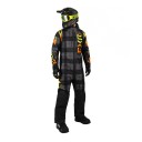 Комбинезон FXR Helium с утеплителем Black/Plaid/Inferno, M