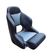 Кресло с болстером Deluxe Carbon, обивка черный/серый винил