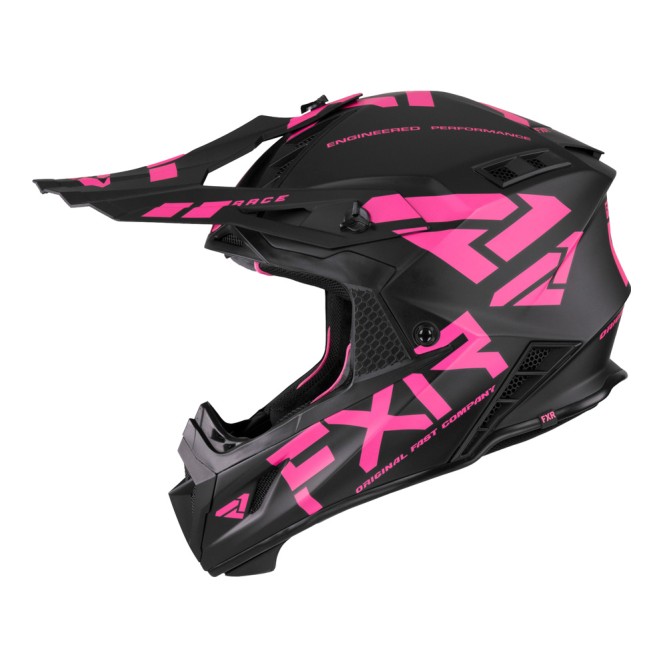 Шлем FXR Helium Race Div Black/Electric Pink, XS