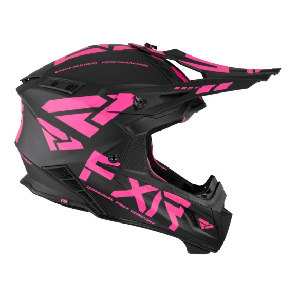 Шлем FXR Helium Race Div Black/Electric Pink, XS Шлем FXR Helium Race Div Black/Electric Pink, XS
