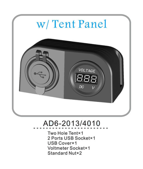 Разъем USB 5в 3.1А и цифровой вольтметр для крепления на приборную панель Разъем USB 5в 3.1А и цифровой вольтметр для крепления на приборную панель