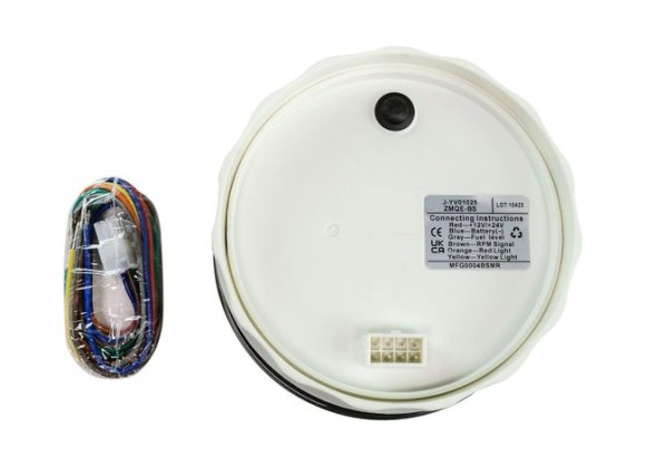 Прибор многофункциональный 4 в 1, черный циферблат, нержавеющий ободок, д. 110 мм, Marine Rocket Прибор многофункциональный 4 в 1, черный циферблат, нержавеющий ободок, д. 110 мм, Marine Rocket