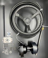 Рулевой комплект (редуктор T73(невозвратный)  / трос M66-13FT / рулевое колесо) 13Ft (PWB)