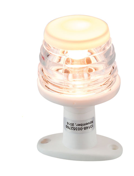 Огонь топовый на стойке 4", белый, пластиковый, 12 В, 10 Вт, Ba15d Огонь топовый на стойке 4", белый, пластиковый, 12 В, 10 Вт, Ba15d