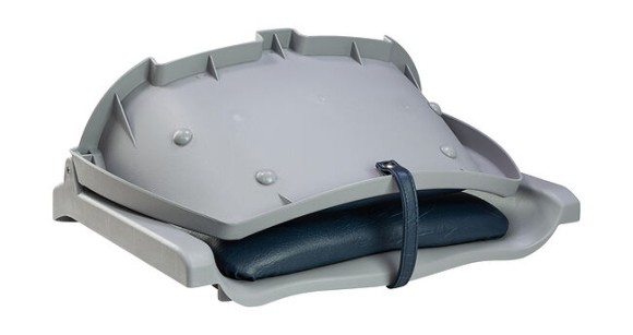 Кресло складное мягкое TRAVELER, цвет серый/синий