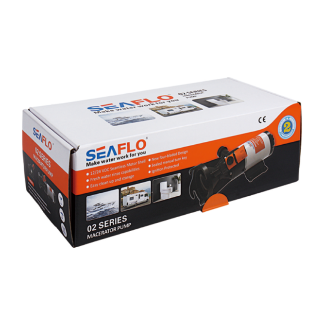 Помпа мацераторная SeaFlo, 12V 45 л/мин