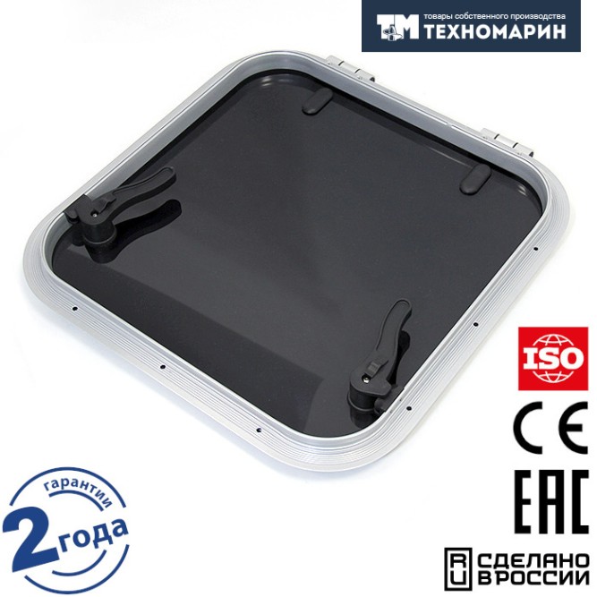 Люк палубный безрамный Пеликан 522x522 R75