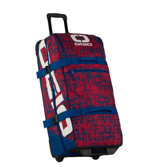 Сумка Ogio Trucker на колесиках Chaos red/blue