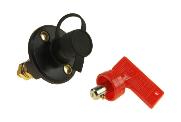 Выключатель массы-ключ 'OFF-ON' (1 АКБ) 100А с защитным колпачком (упаковка из 100 шт.)