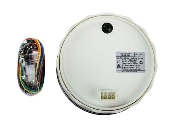 Прибор многофункциональный 4 в 1, белый циферблат, нержавеющий ободок, д. 110 мм, Marine Rocket