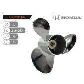 Винт гребной Skipper Ultima для Honda 25-30HP нержавеющий, диаметр 10", шаг 14"