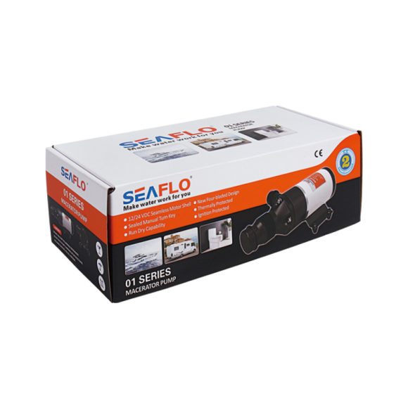 Помпа мацераторная SeaFlo, 12V 45 л/мин
