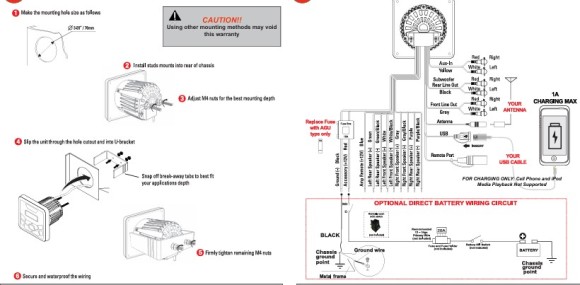 Морская акустика BOSS MCKGB450B.6 (комплект2)