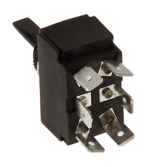 Тумблер трехпозиционный (ON)-OFF-(ON) 12 В/15А 6P Тумблер трехпозиционный (ON)-OFF-(ON) 12 В/15А 6P