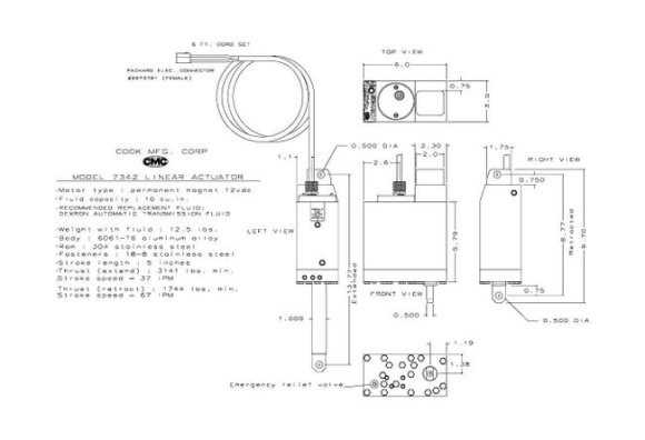 Насос гидравлический в сборе для подъемников CMC PT35 и 65302_PL65, скоростной