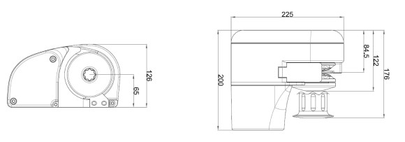 Лебедка якорная Italwinch IKI 500Вт, 12 В, цепь 8мм