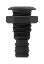 Разъем водосброса с обратным клапаном под шланг 32 мм, черный