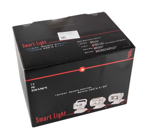 Прожектор с дистанционным управлением, белый корпус, галоген, брелок, модель 950