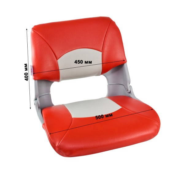 Сиденье мягкое складное Skipper, красно-серое Сиденье мягкое складное Skipper, красно-серое