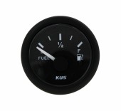 Указатель уровня топлива 240-33 Ом (US), черный циферблат, черный ободок, д. 52 мм Указатель уровня топлива 240-33 Ом (US), черный циферблат, черный ободок, д. 52 мм