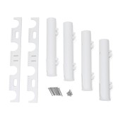 Держатель спиннинга SUNFINE 4стакана, 50мм, белый пластик Держатель спиннинга SUNFINE 4стакана, 50мм, белый пластик