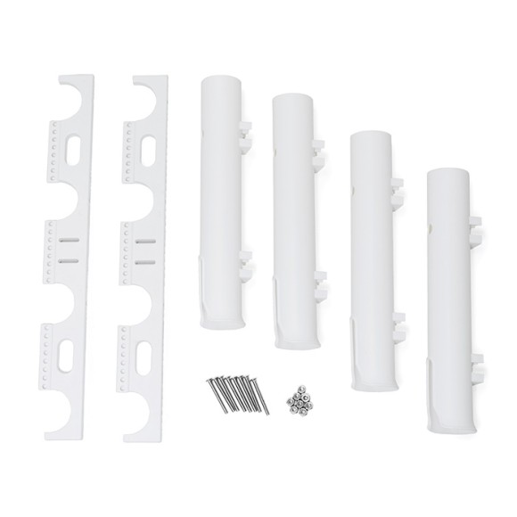 Держатель спиннинга SUNFINE 4стакана, 50мм, белый пластик