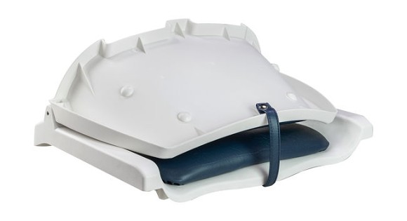 Кресло складное мягкое TRAVELER, цвет белый/синий Кресло складное мягкое TRAVELER, цвет белый/синий