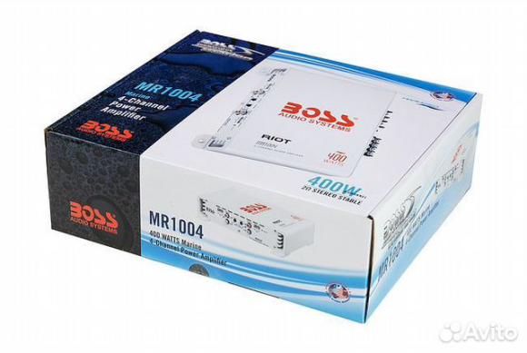 Морской усилитель BOSS MR1004, (4 канала, 400W) Морской усилитель BOSS MR1004, (4 канала, 400W)