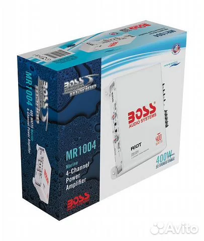Морской усилитель BOSS MR1004, (4 канала, 400W) Морской усилитель BOSS MR1004, (4 канала, 400W)