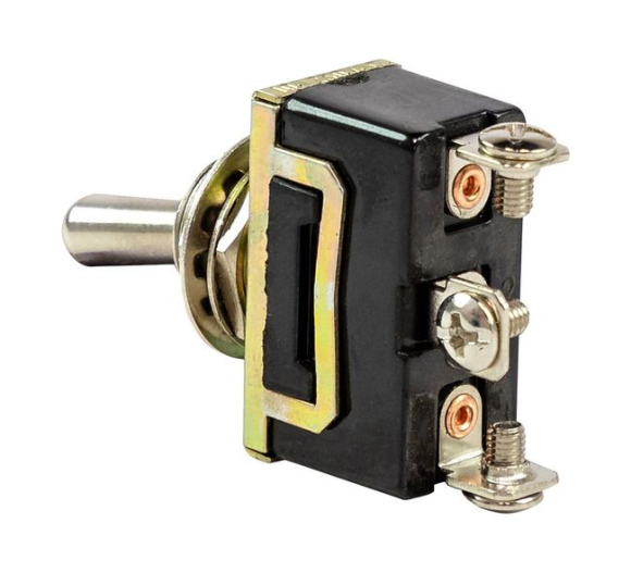 Тумблер трехпозиционный (ON)-OFF-ON 12 В/15А 3P Тумблер трехпозиционный (ON)-OFF-ON 12 В/15А 3P