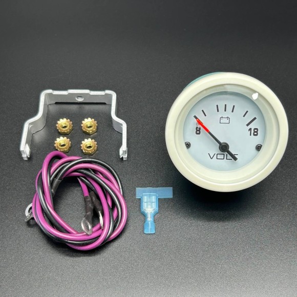 Вольтметр белый GAUGE-VOLTAGE W/W (Quicksilver) Вольтметр белый GAUGE-VOLTAGE W/W (Quicksilver)