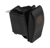 Переключатель трехпозиционный ON-OFF-ON 12 В/20А 4Р с подсветкой